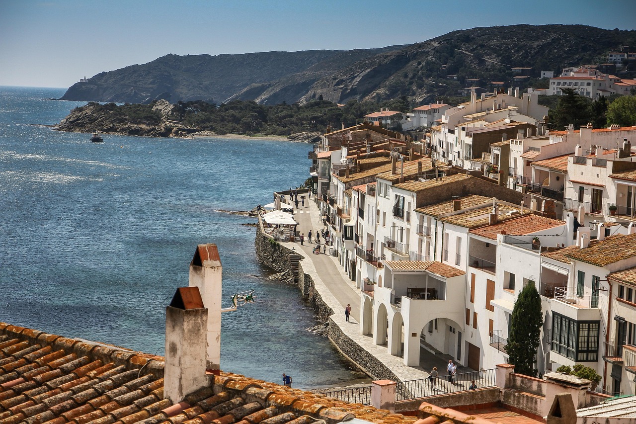 cadaques, costa brava, catalonia, cadaqués, terrace, sea, barcelona, calm down, darling, peace, nature, balcony, landscape